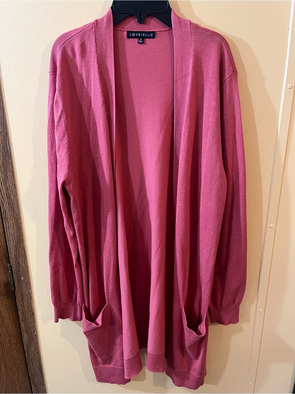 Love + Elle Dusty Rose Open-Front Cardigan